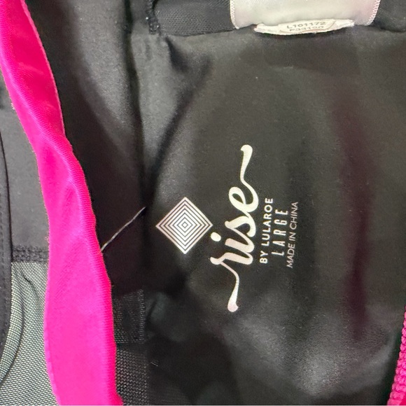 LuLaRoe Black and Pink Sports Bra - Picture 4 of 6